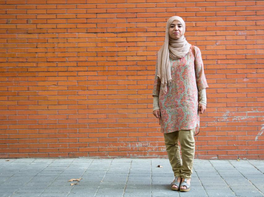 Laila en Vallecas, el barrio madrileño en el que ha crecido.