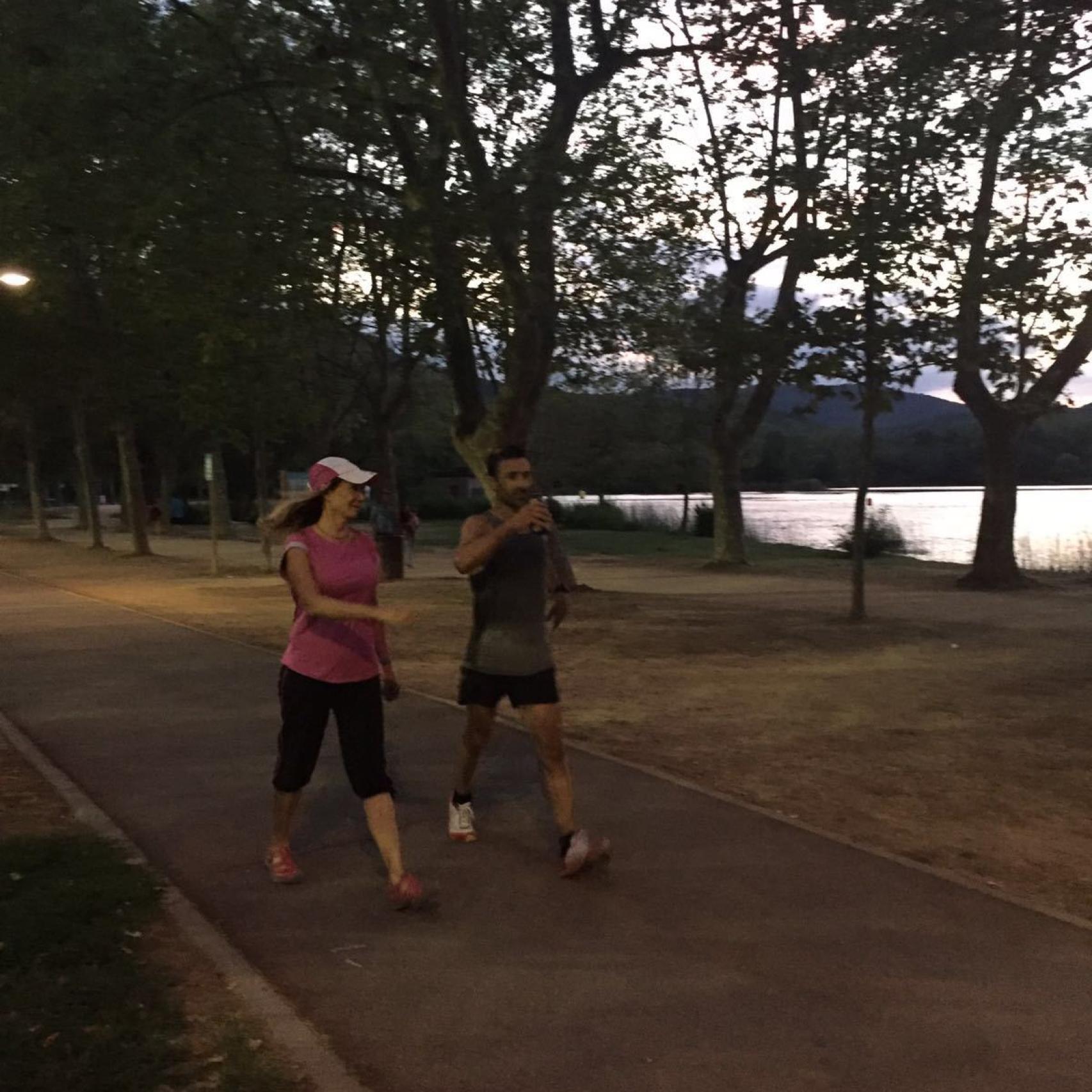 Entrenamiento de la pareja Bragado-Pastor.