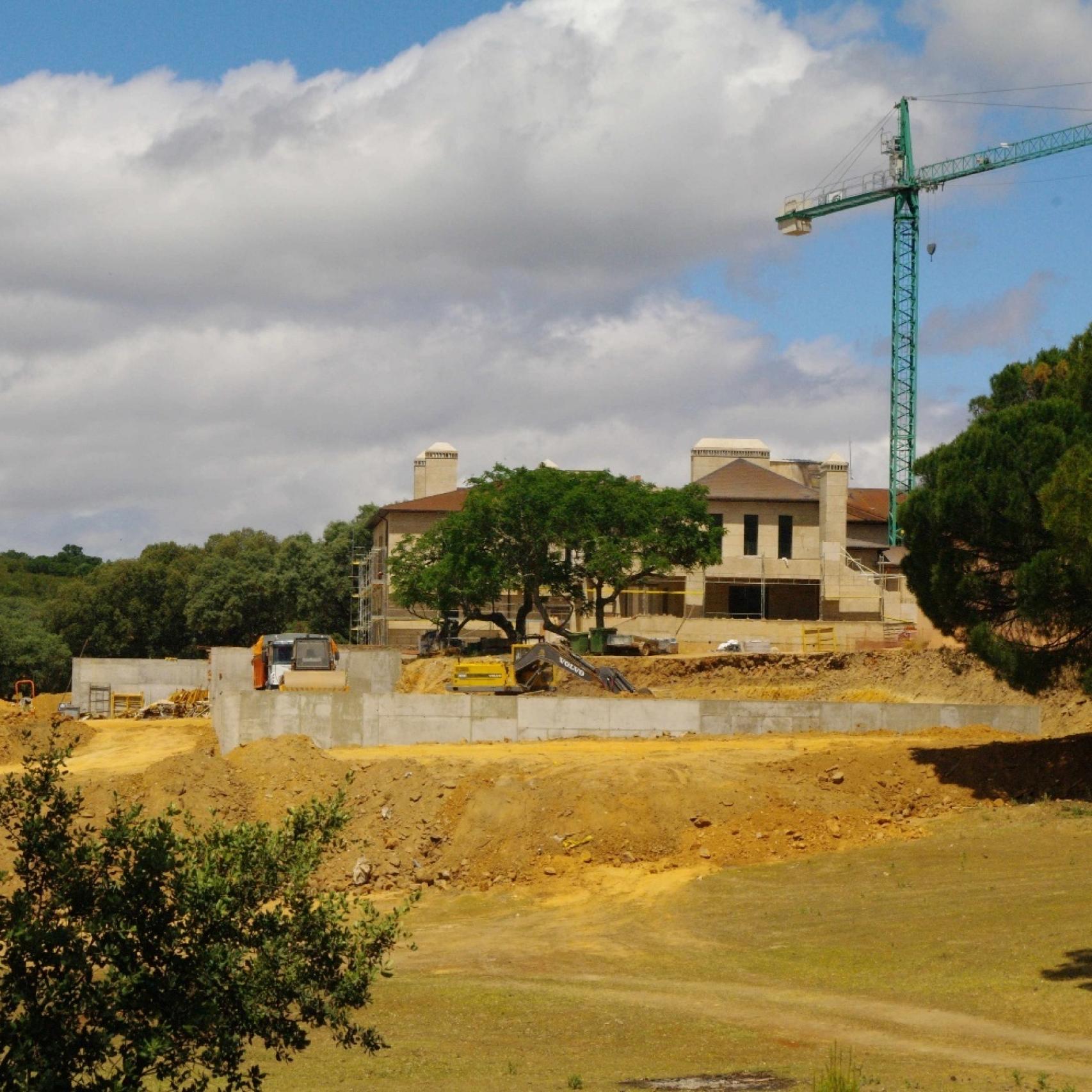 Construcción de la mansión