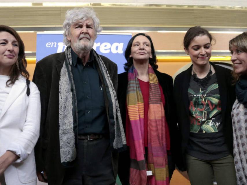 Los principales cabecillas de las mareas, en un acto.