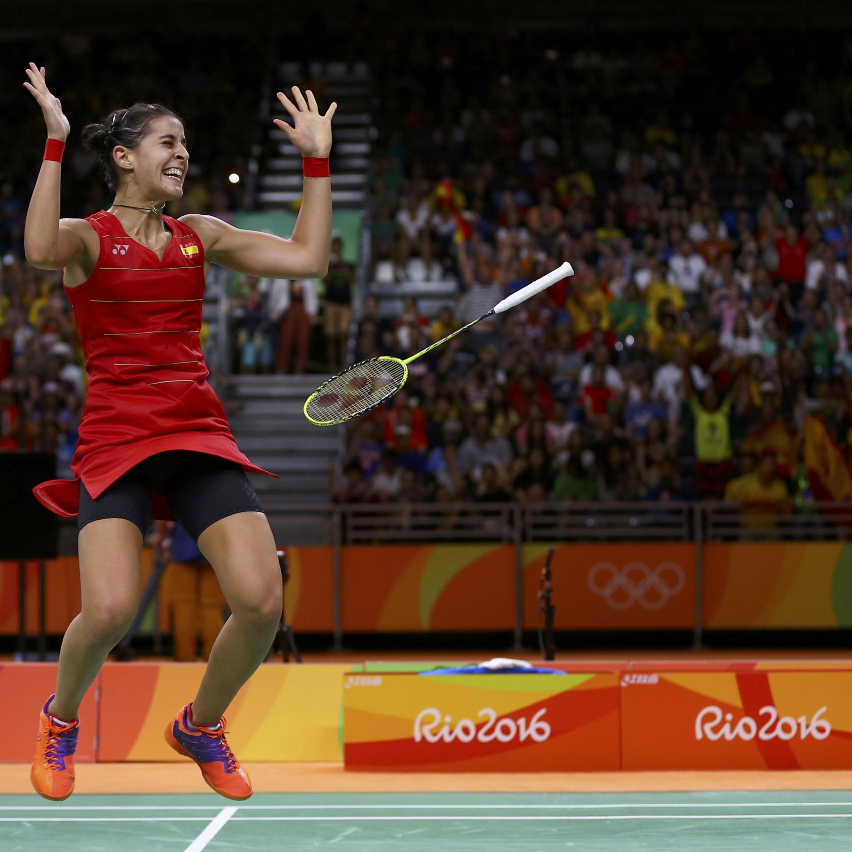 Las mejores imágenes del oro de Carolina Marín en bádminton