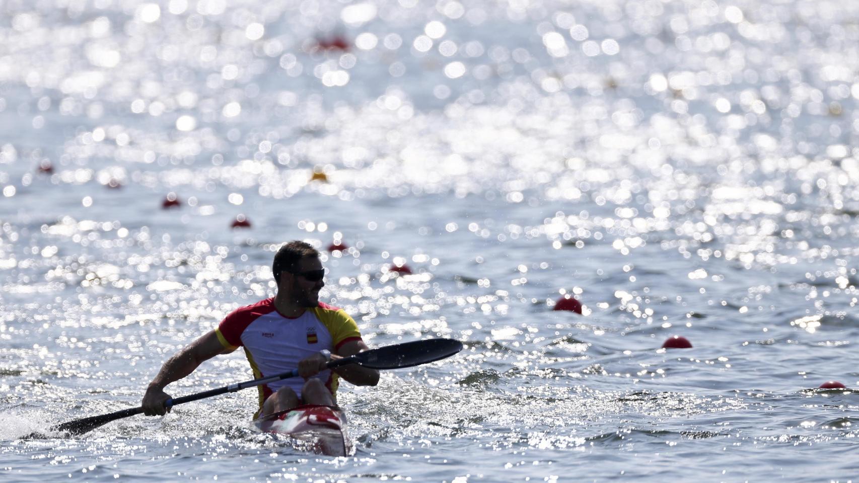 Saúl Craviotto, durante la prueba de Río de Janeiro.