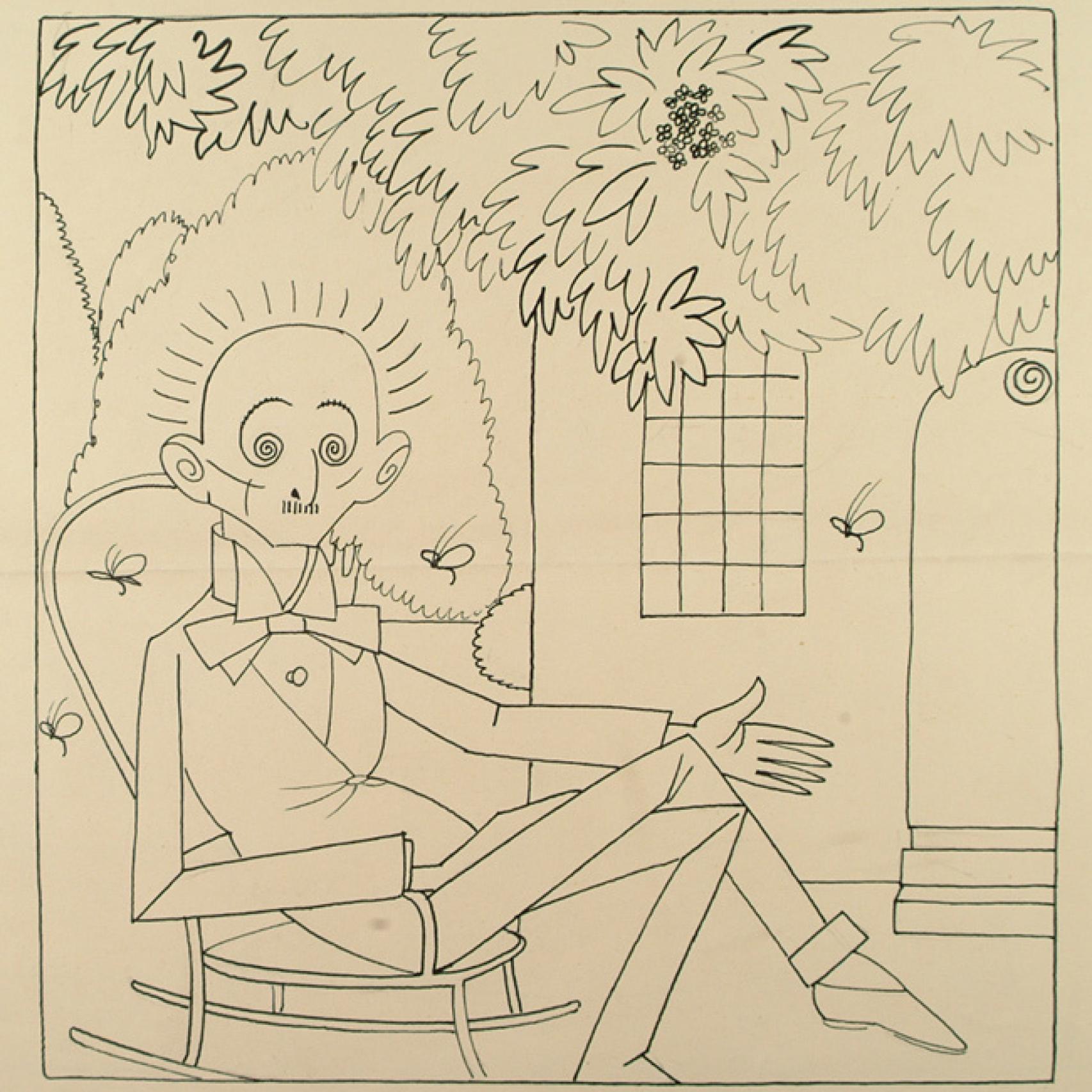 Melquíades Álvarez ilustrado por Luis Bagaría en 1924.