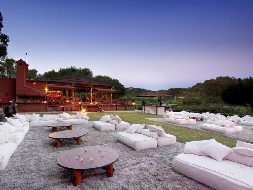 La gran terraza del Asador Cancha II, restaurante de la familia donde tendrá lugar la boda.