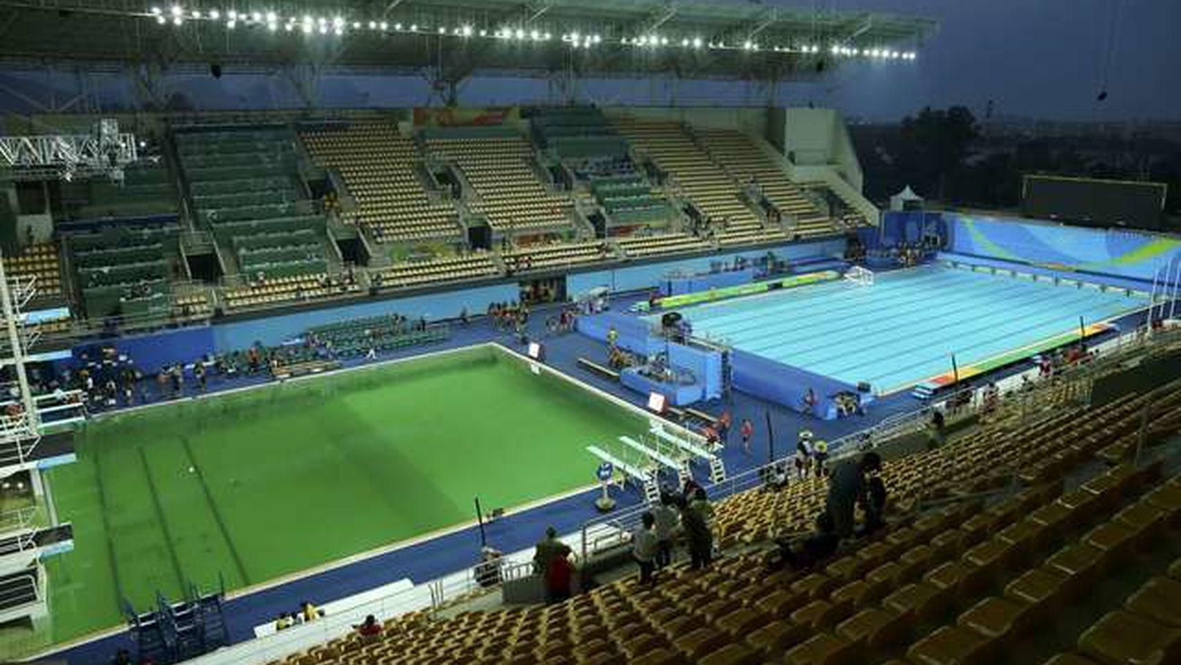 Así apareció la piscina.