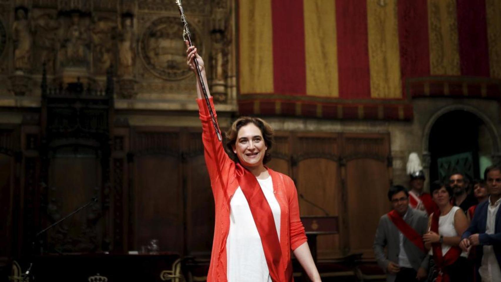 Ada Colau, en un acto como alcaldesa