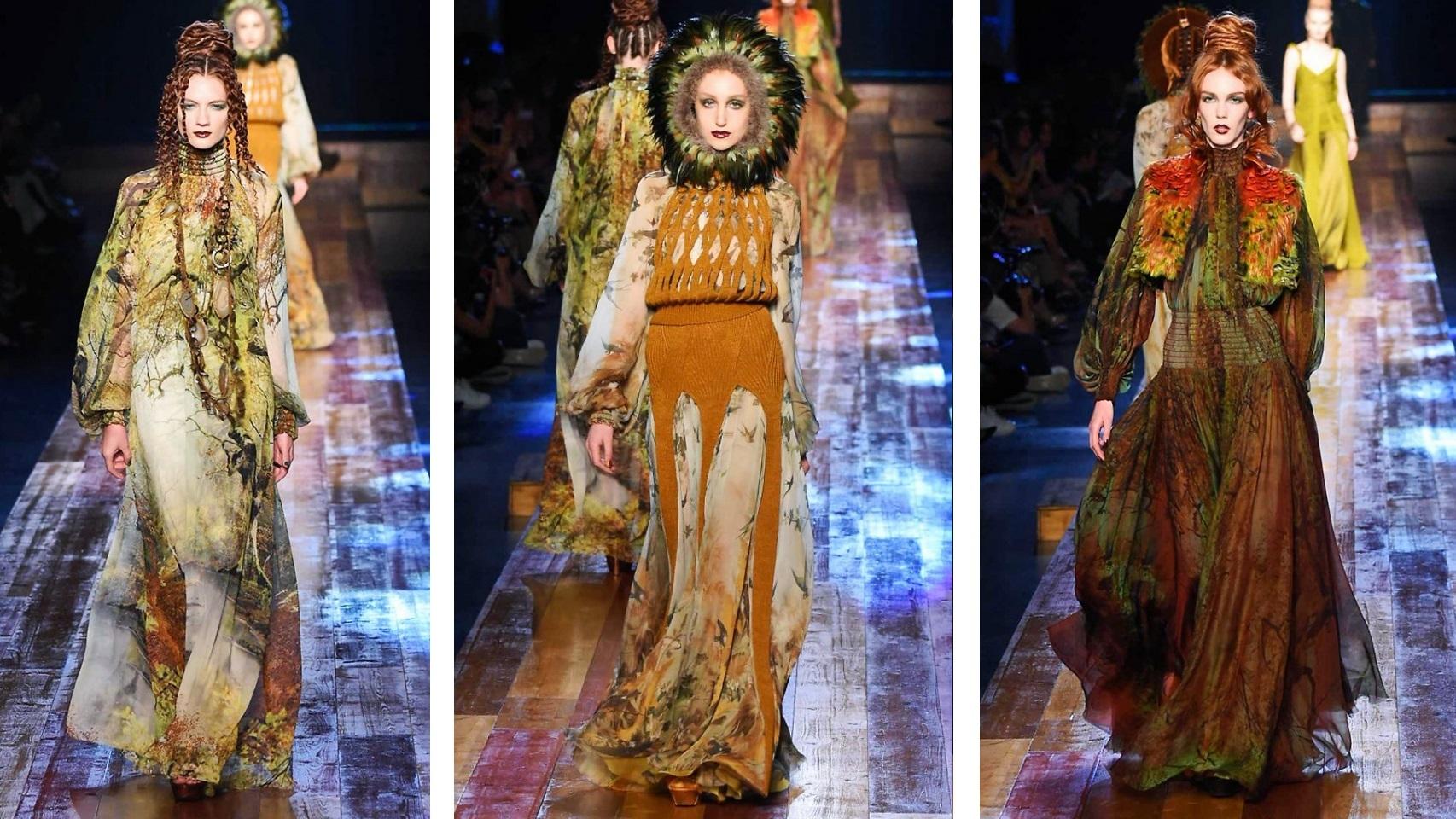 Un desfile que parece sacado de un bosque encantado.