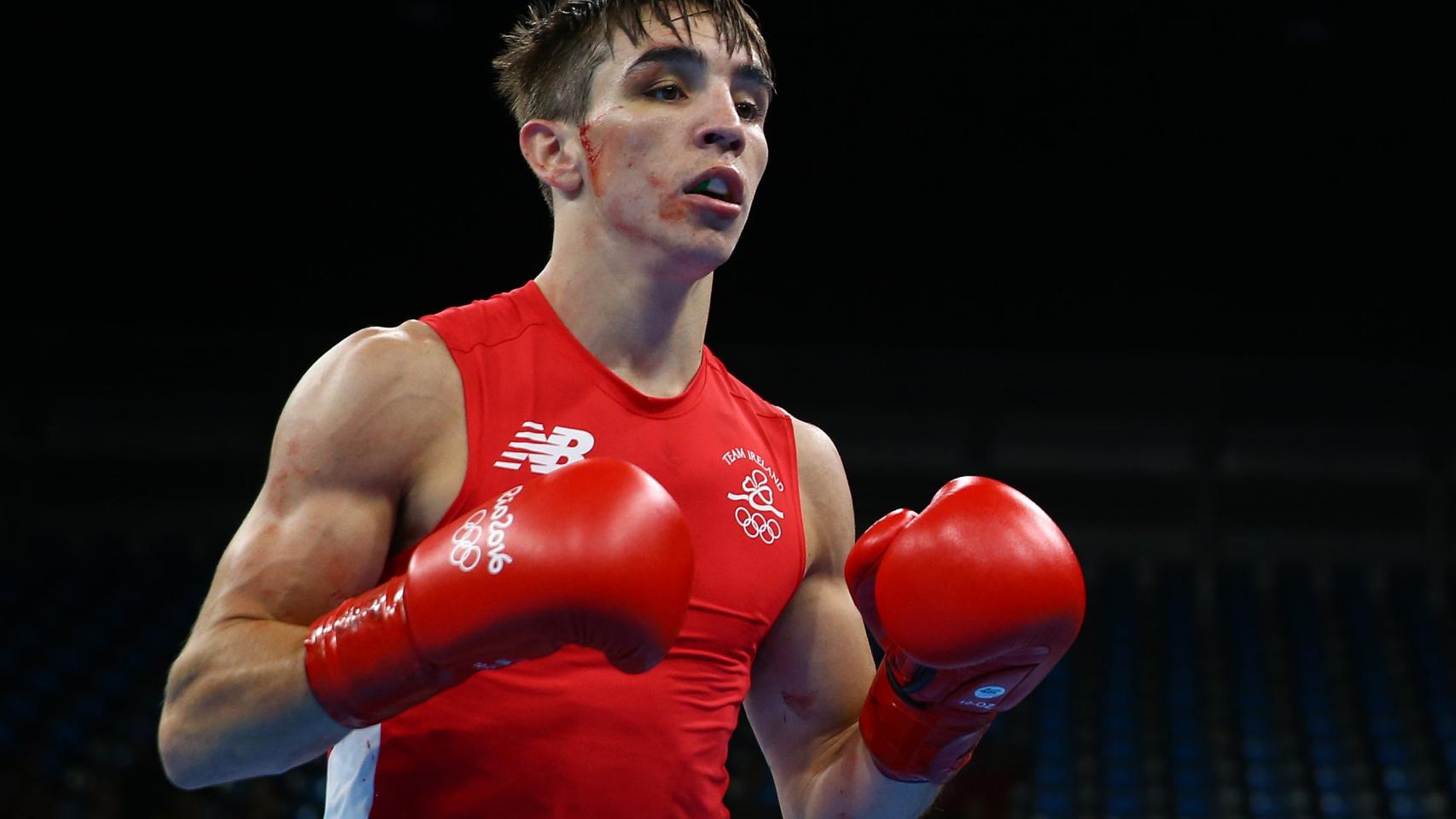Michael Conlan durante los cuartos de final olímpicos.