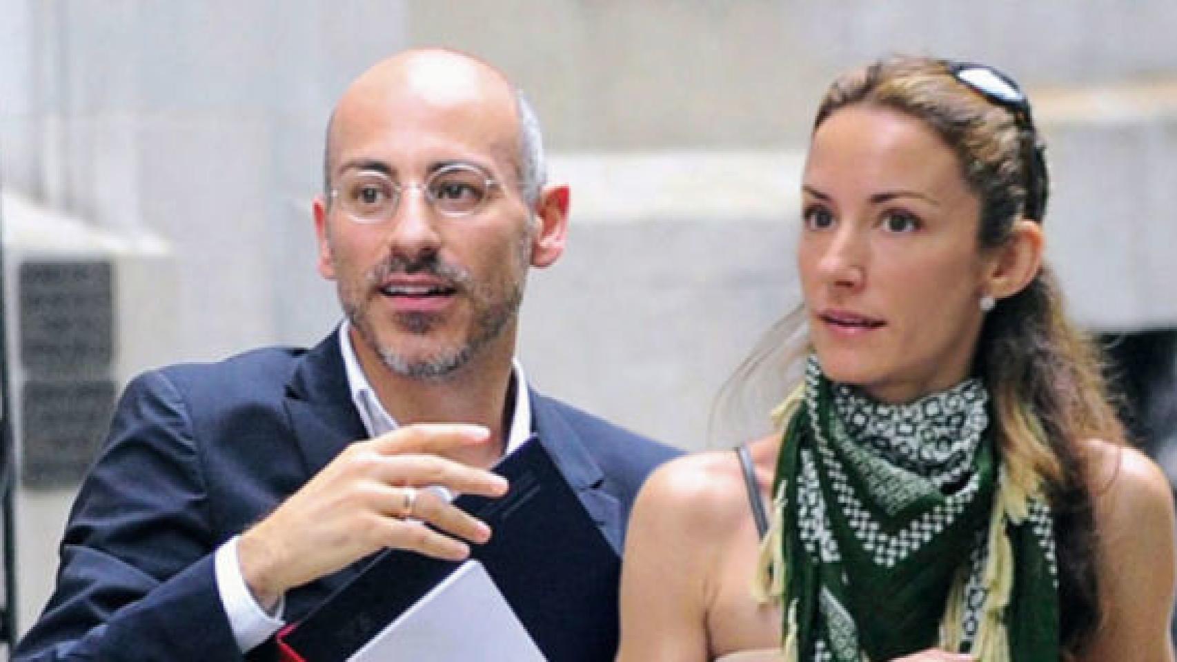 Telma Ortiz y Jaime del Burgo cuando estaban juntos.