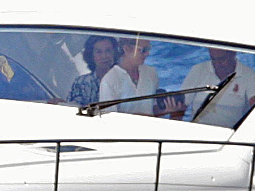 La monarca navegando por aguas de Mallorca