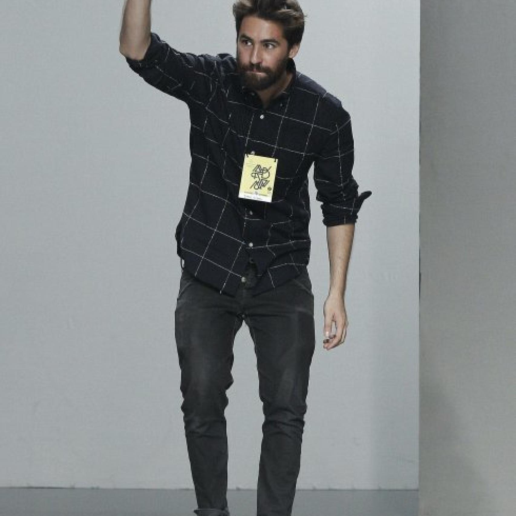 Juan Vidal, tras uno de sus desfiles.