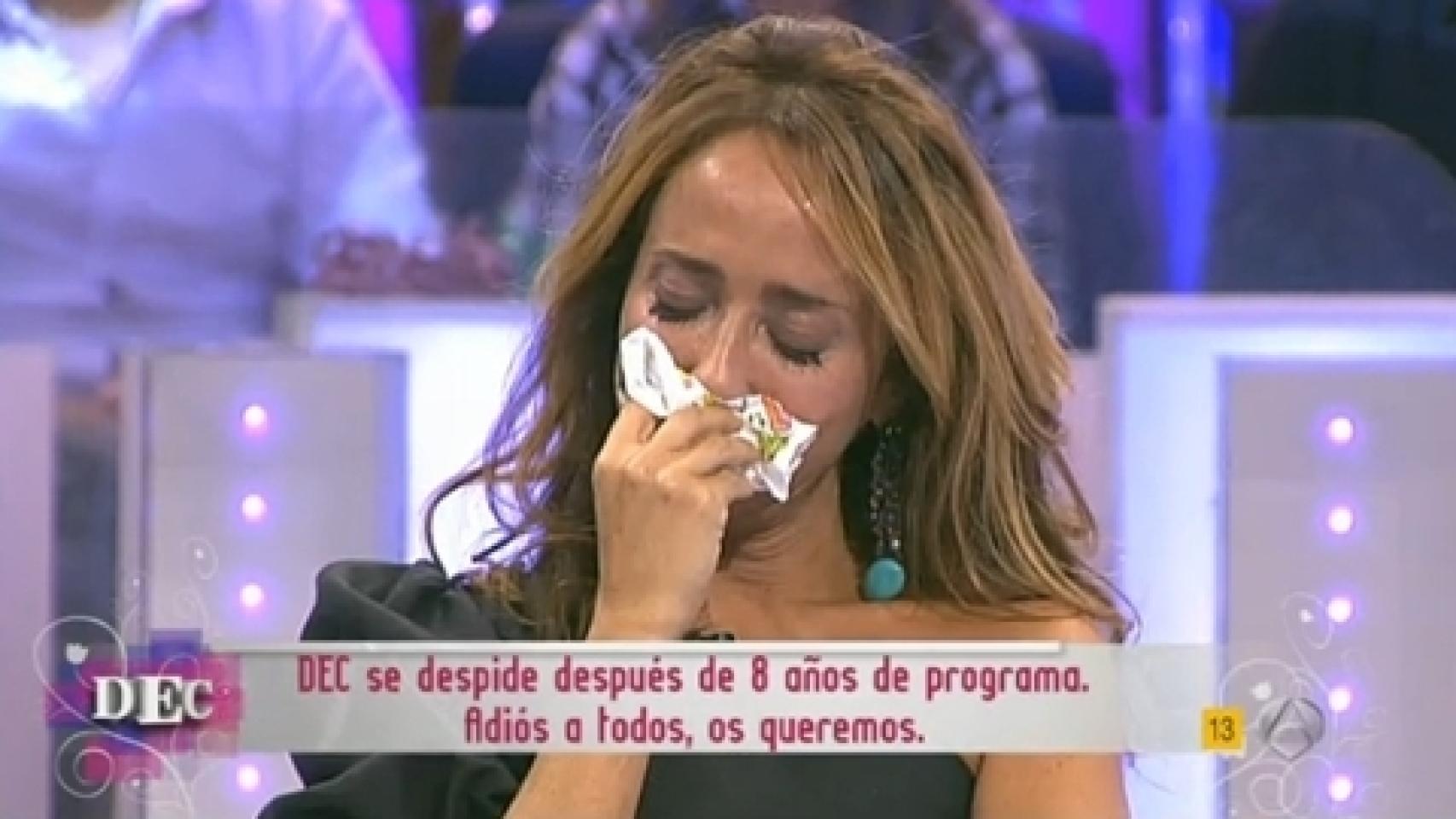 María Patiño en la despedida de DEC.