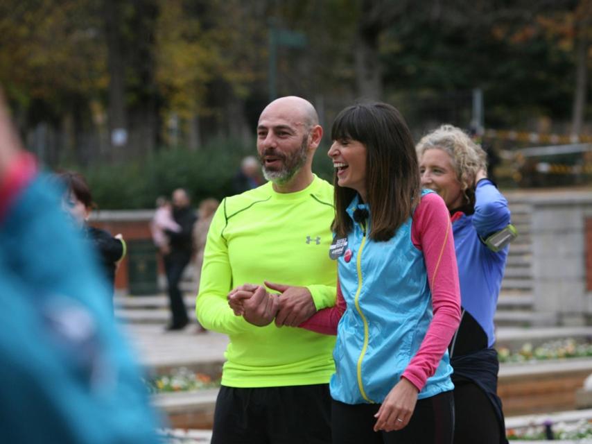 El entrenador personal, en la Runcity Madrid.