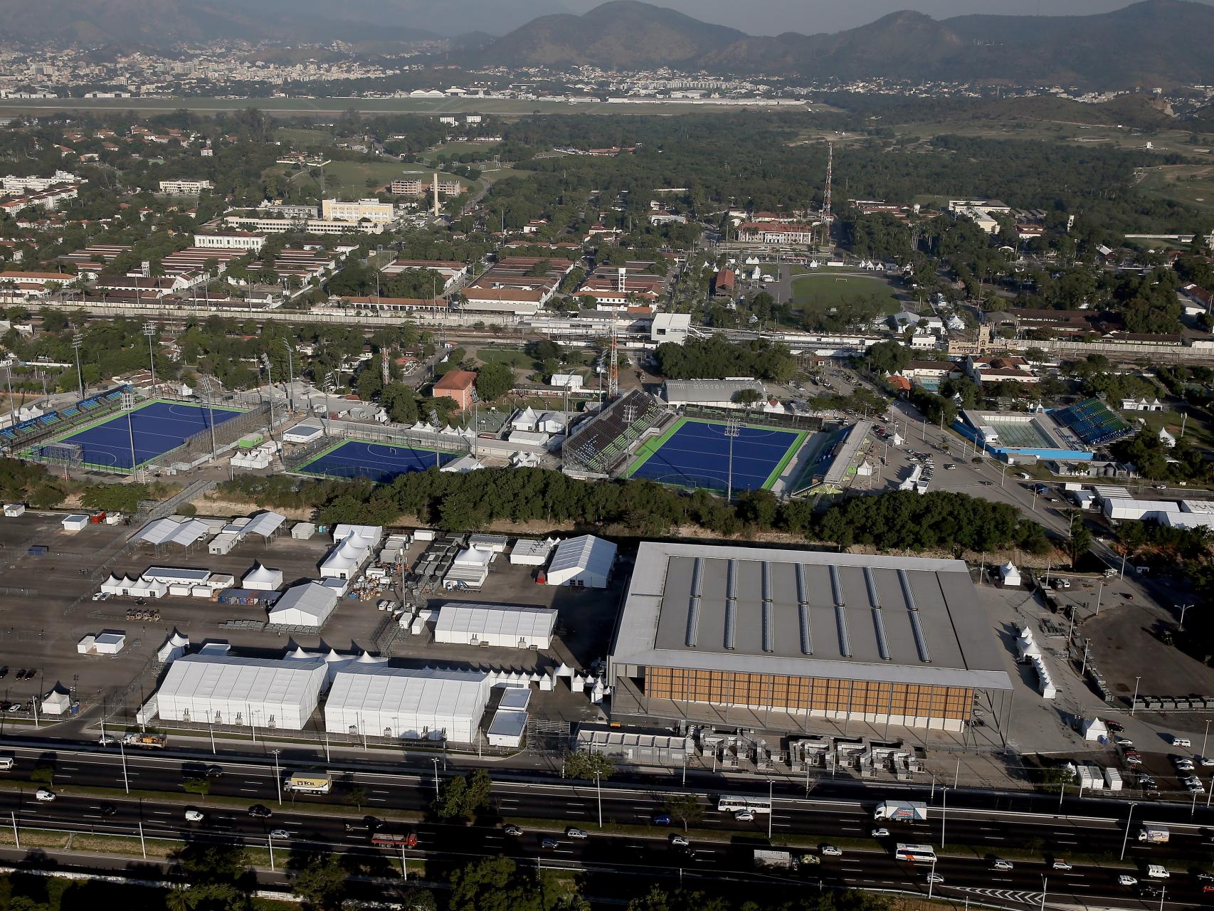 Vista aérea de Deodoro, donde no habrá competición paralímpica.