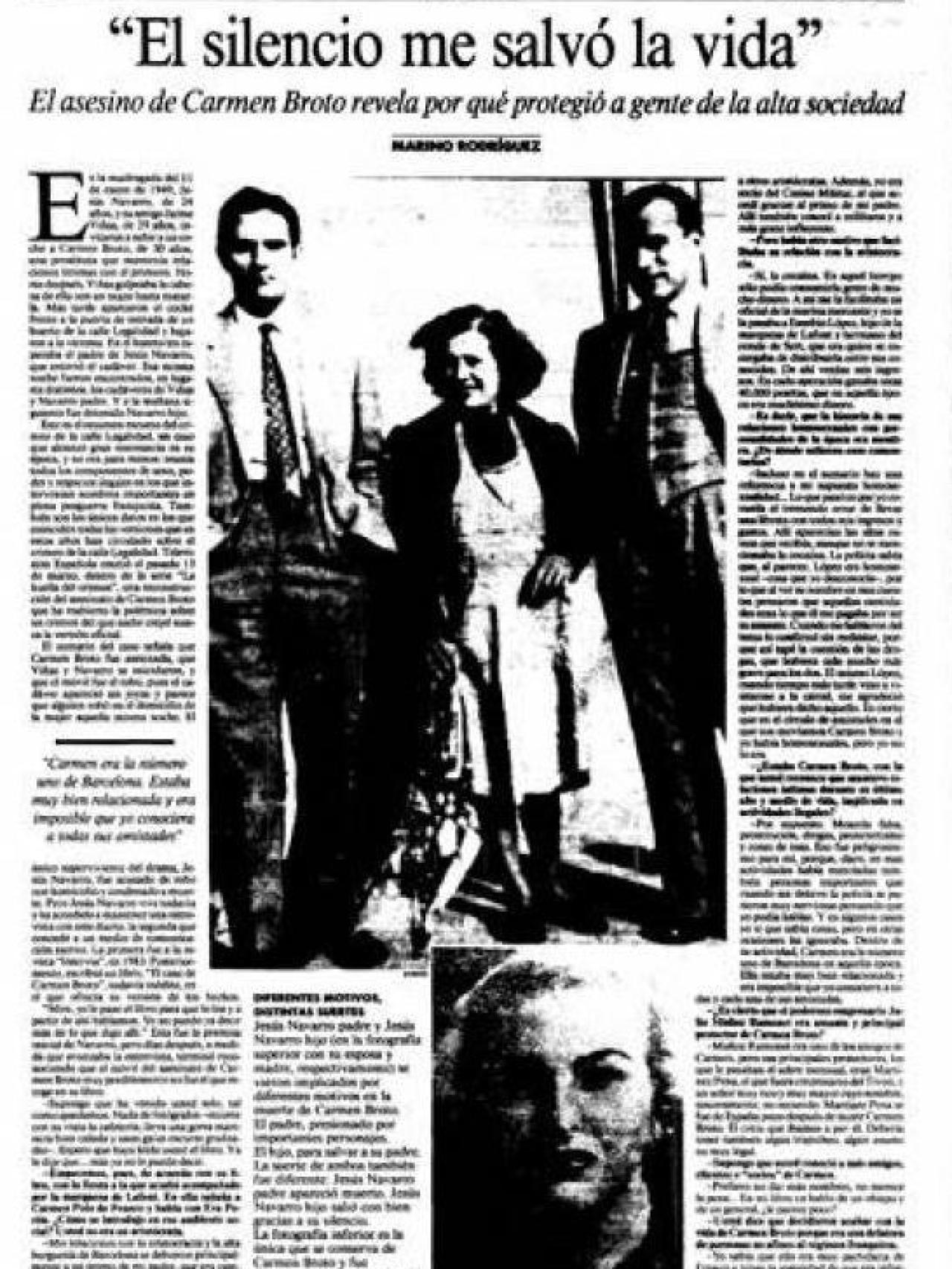 Una vez en libertad, Jesús Navarro concedió una entrevista a La Vanguardia.