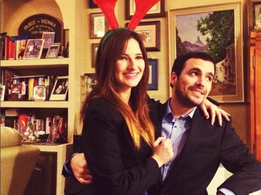 La pareja, durante las pasadas navidades.