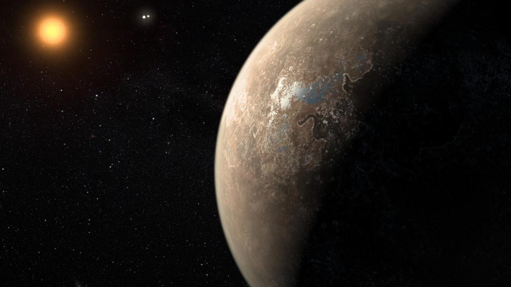 Una recreación del nuevo planeta.