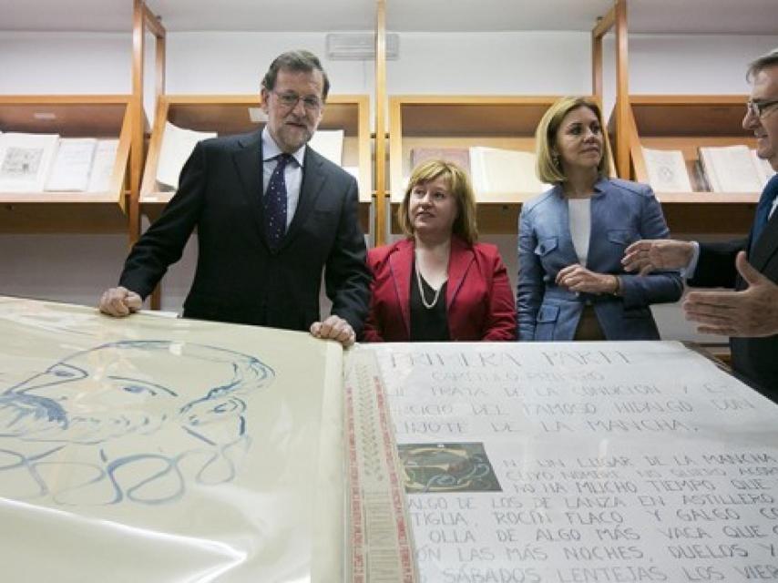 Mariano Rajoy visita el Museo Centro Cervantino de El Toboso.