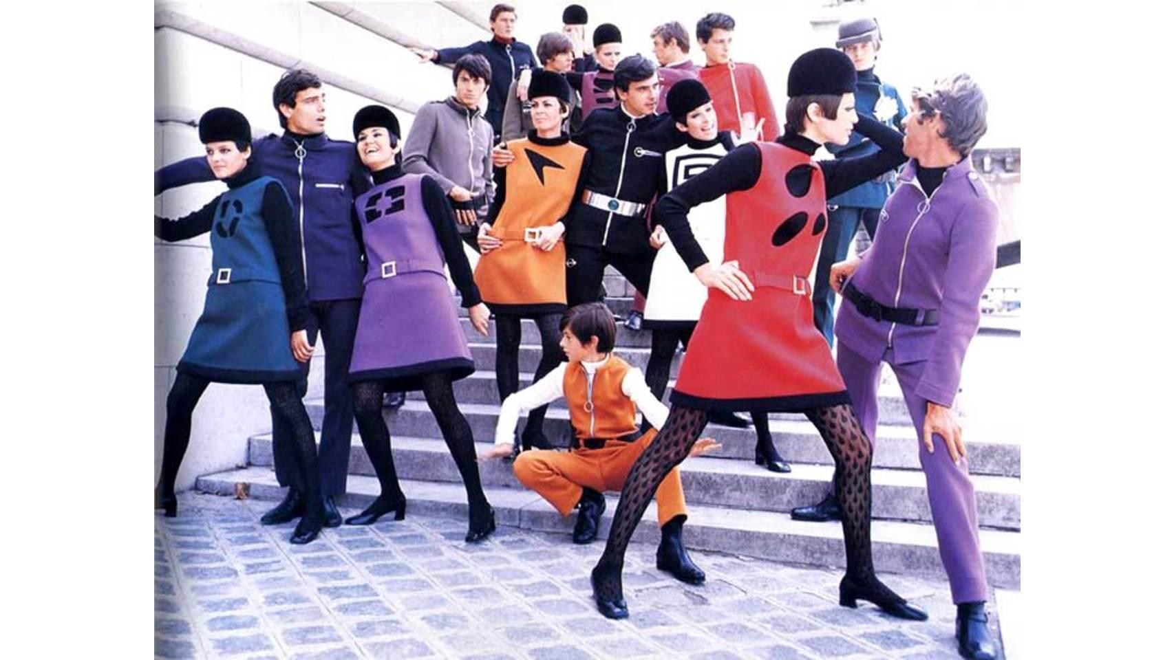 La influencia de la estética espacial era muy clara en el diseñador Pierre Cardin.