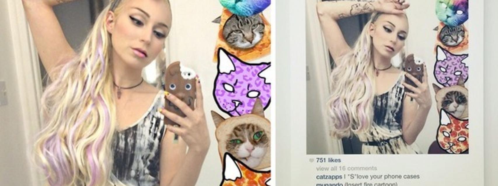 La selfie que Salazar subió a Instagram.