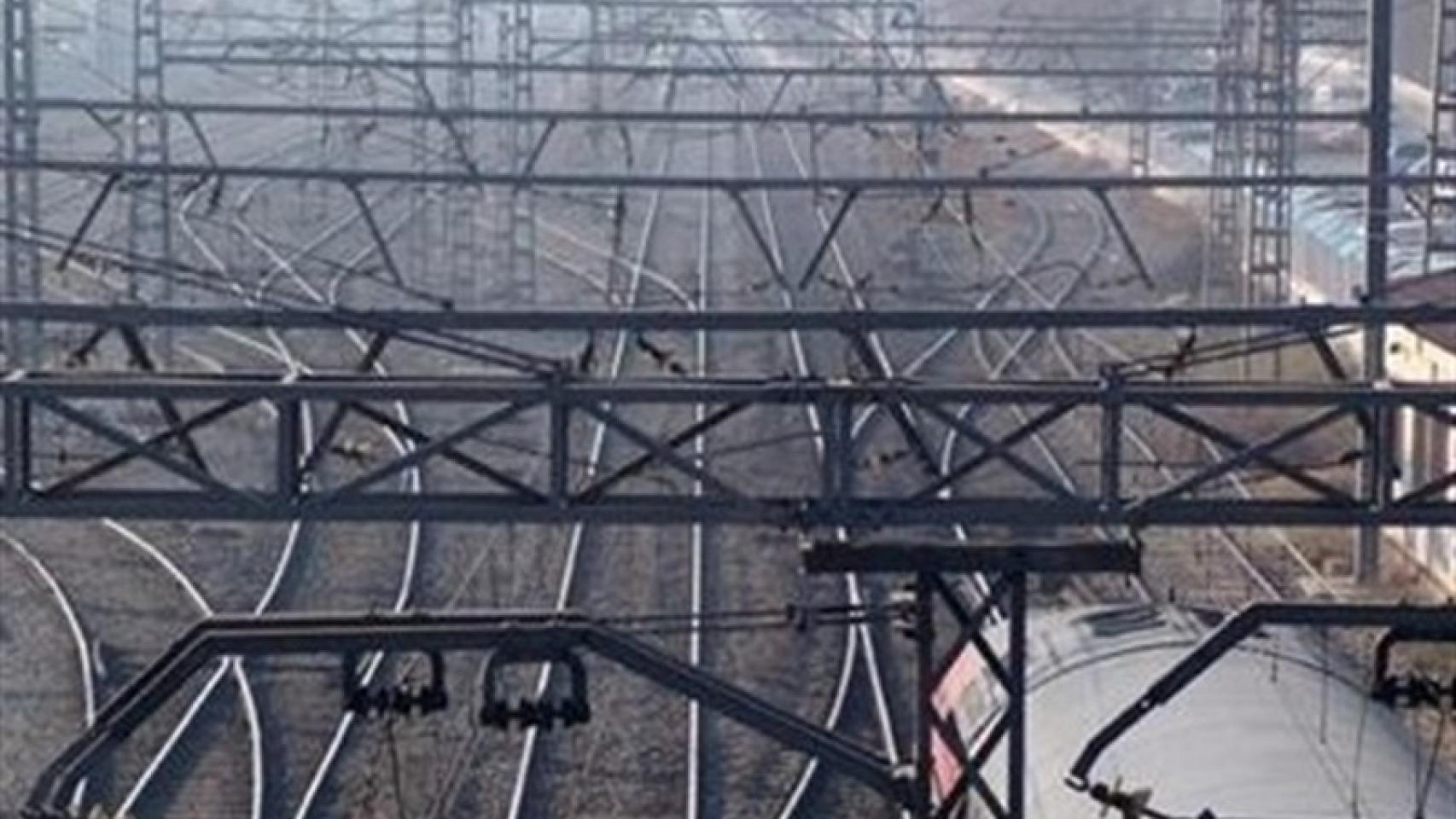 Imagen de las vías del tren.