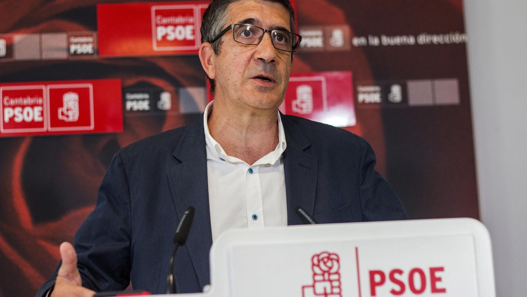 El secretario de Acción Política y Ciudadanía, Patxi López, tras la reunión del PSOE de este sábado en Santander.