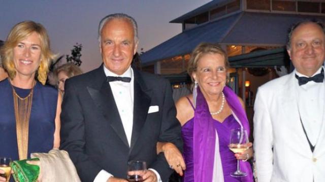 Alicia Villapdierna con Ricardo Arranz en una gala benéfica