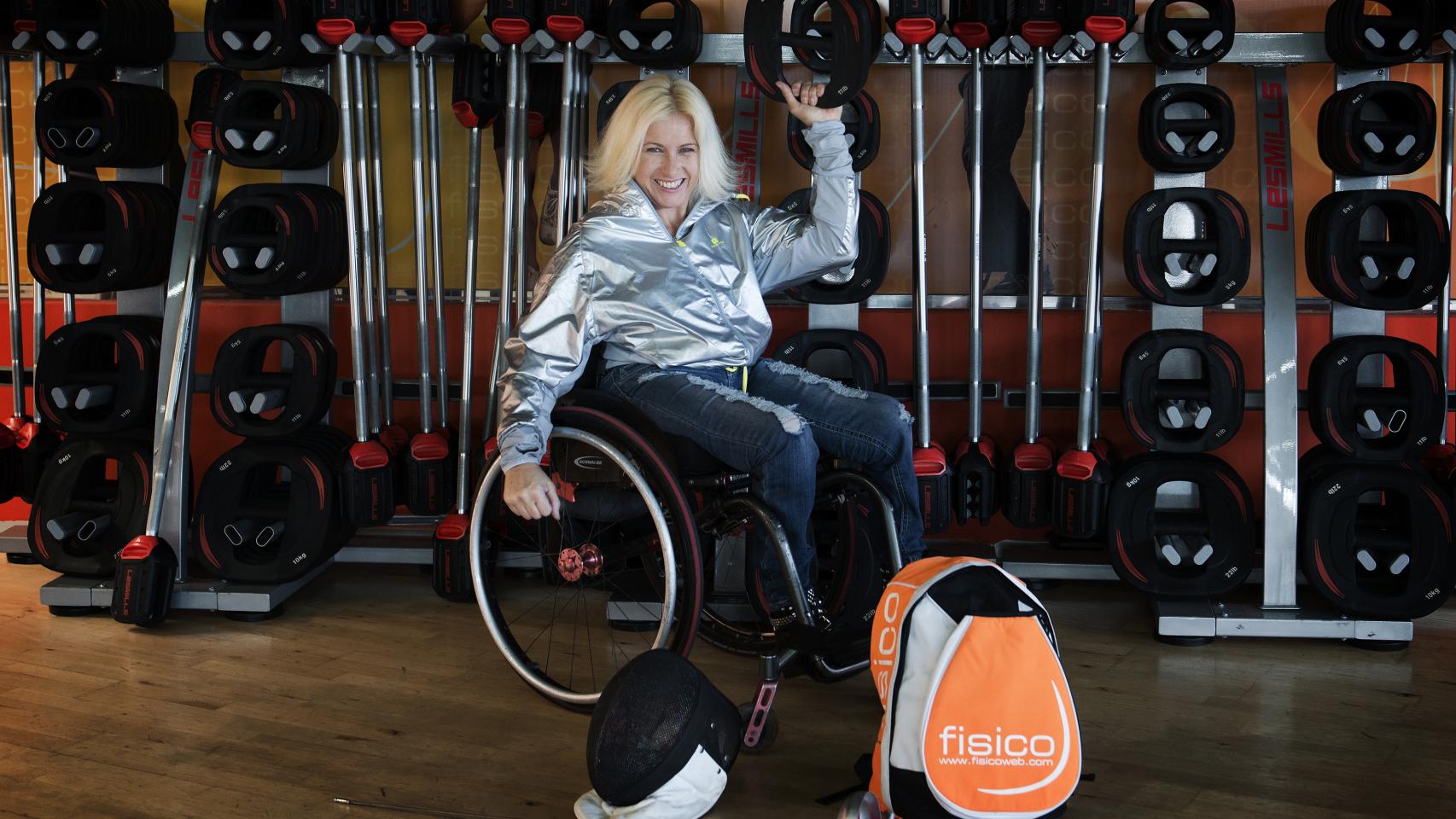 Gema Hassen-Bey, en el gimnasio.