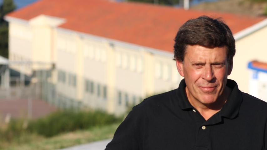 Juan Carlos Quer, padre de Diana, este verano en A Pobra do Caramiñal.