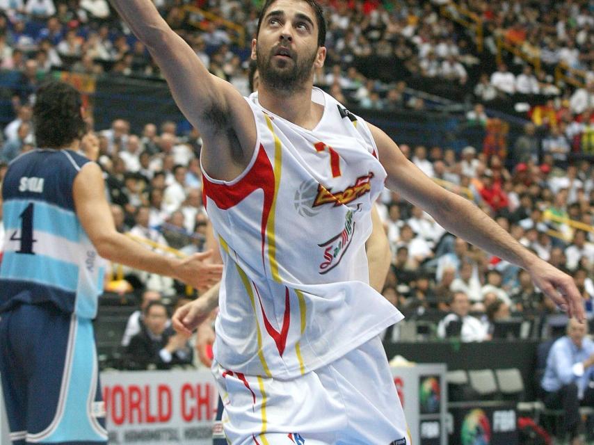Navarro en la semifinal contra Argentina.