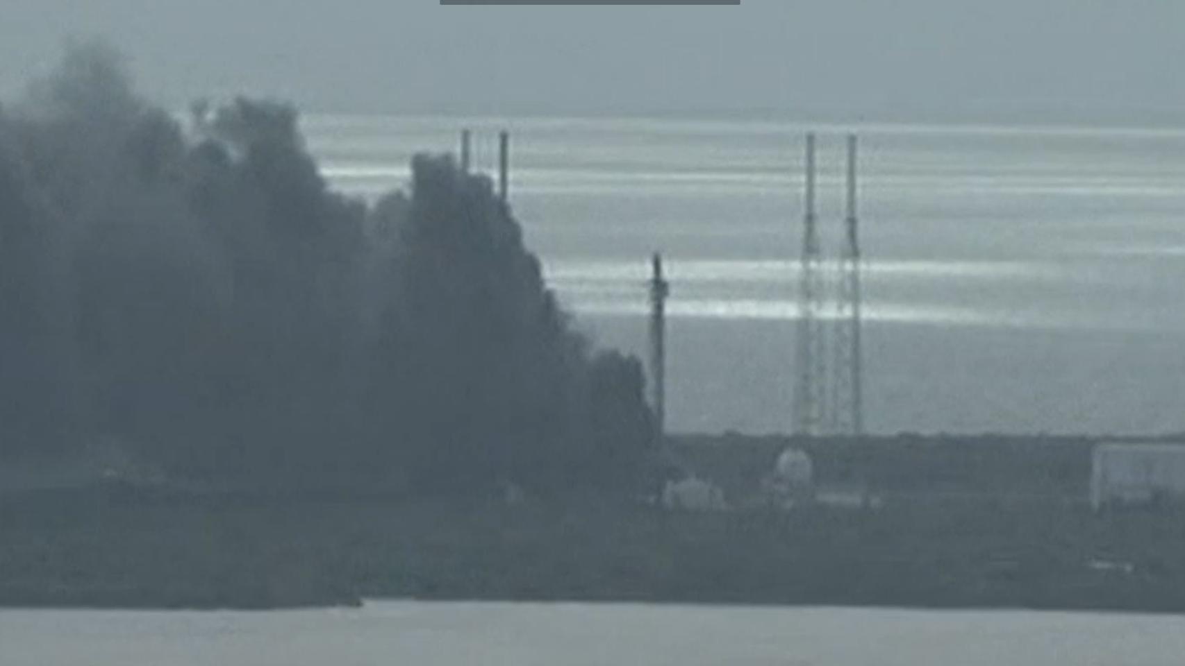 Imagen del lugar de la explosión