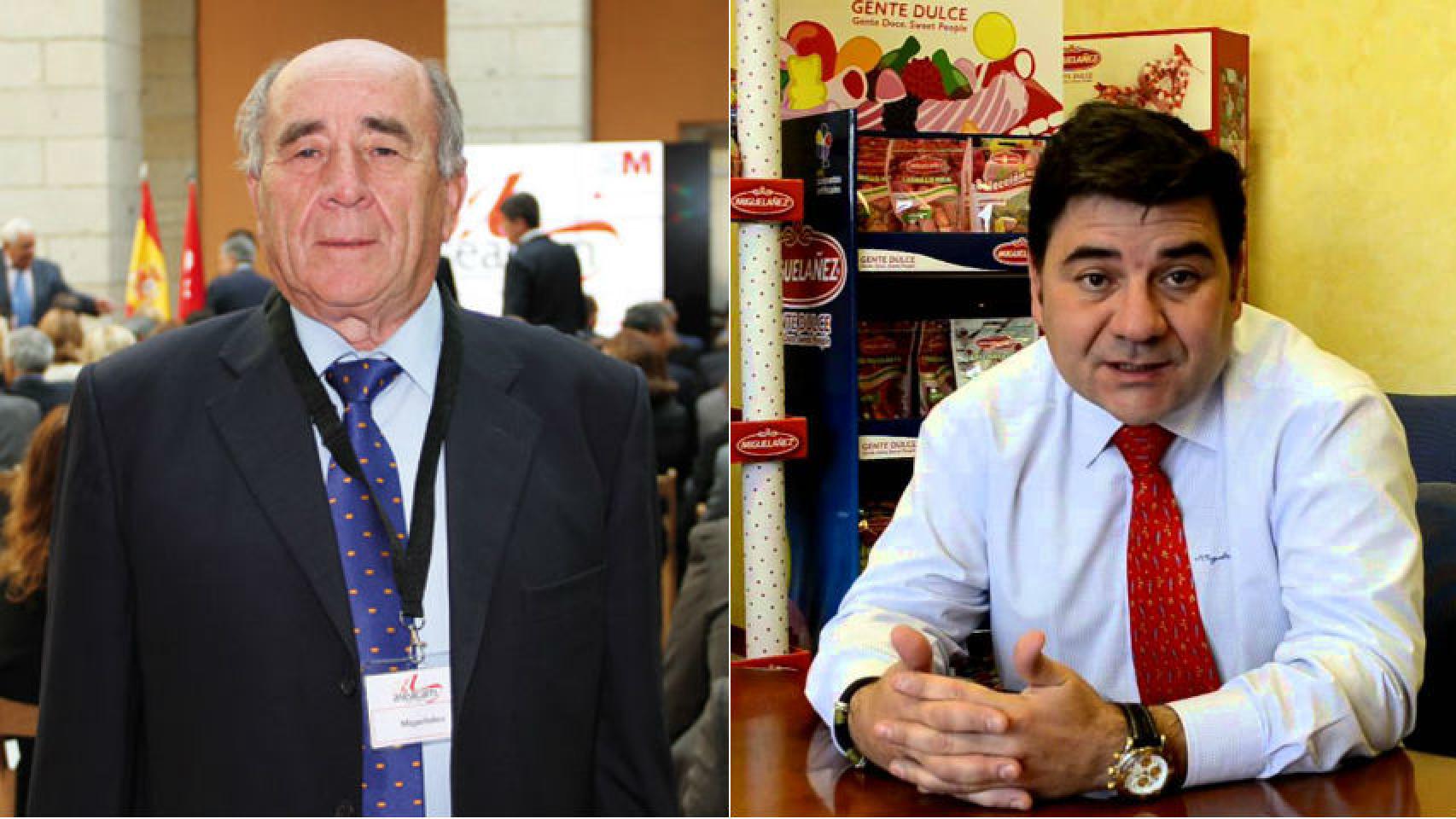 A la izquierda, Onésimo Migueláñez. A la derecha, su hijo: Mario Migueláñez.