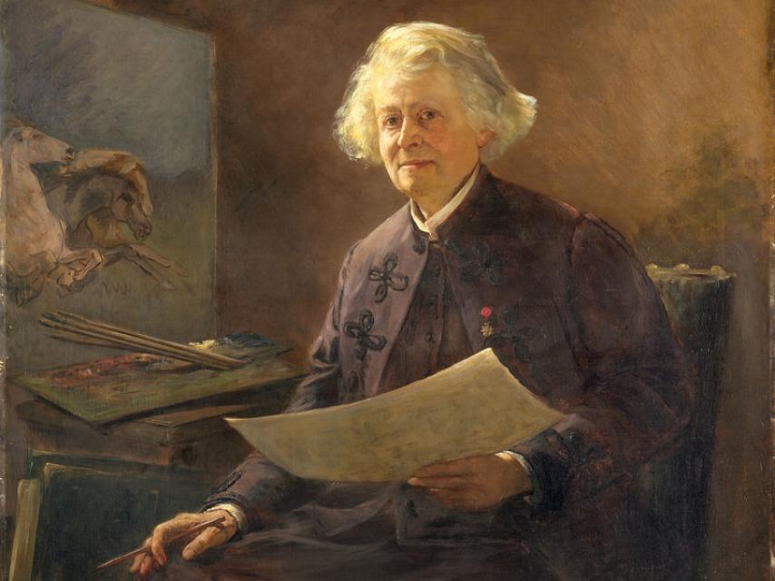 Rosa Bonheur, retratada por su pareja Anna Klumpke, en 1898.