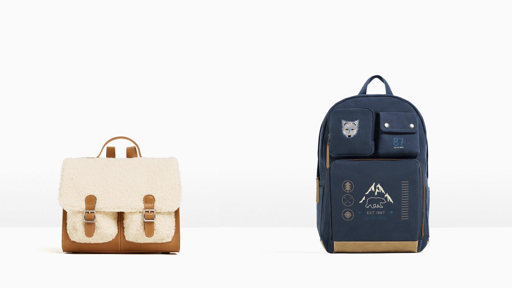 Mochila para ella y para él de la marca Zara.