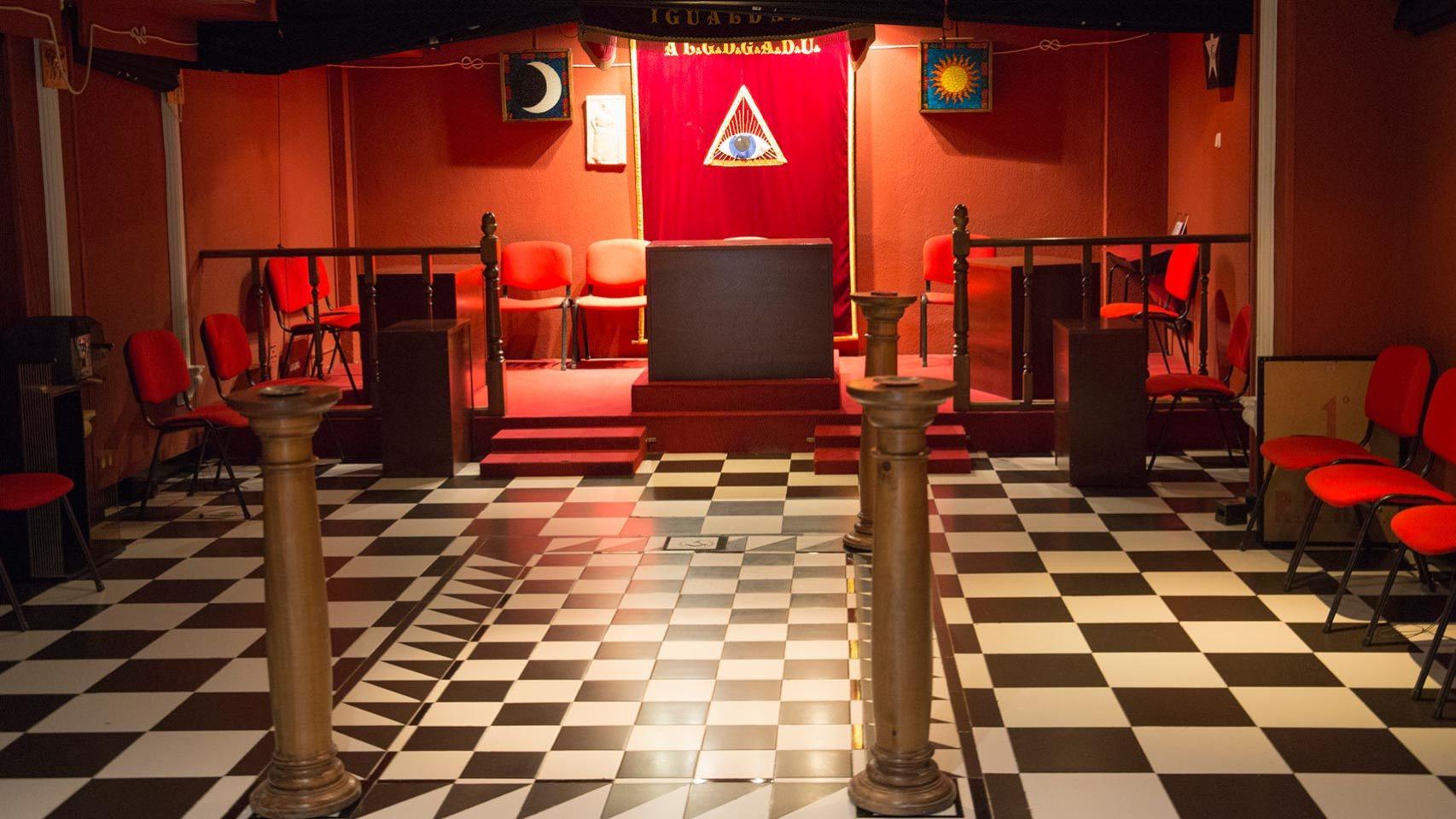 Uno de los templos de la Gran Logia de Madrid.