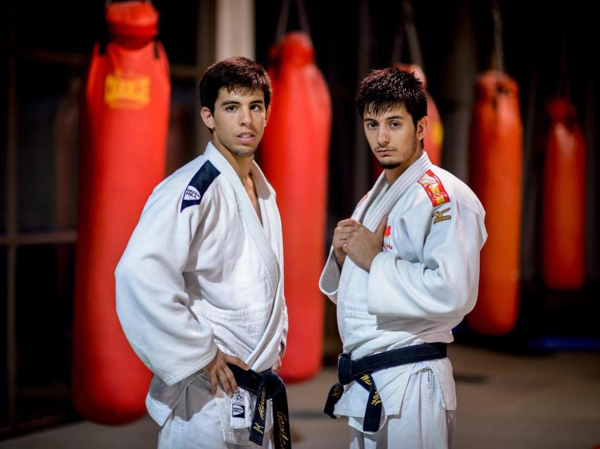 Los hermanos Gavilán, en el Centro de Alto Rendimiento.