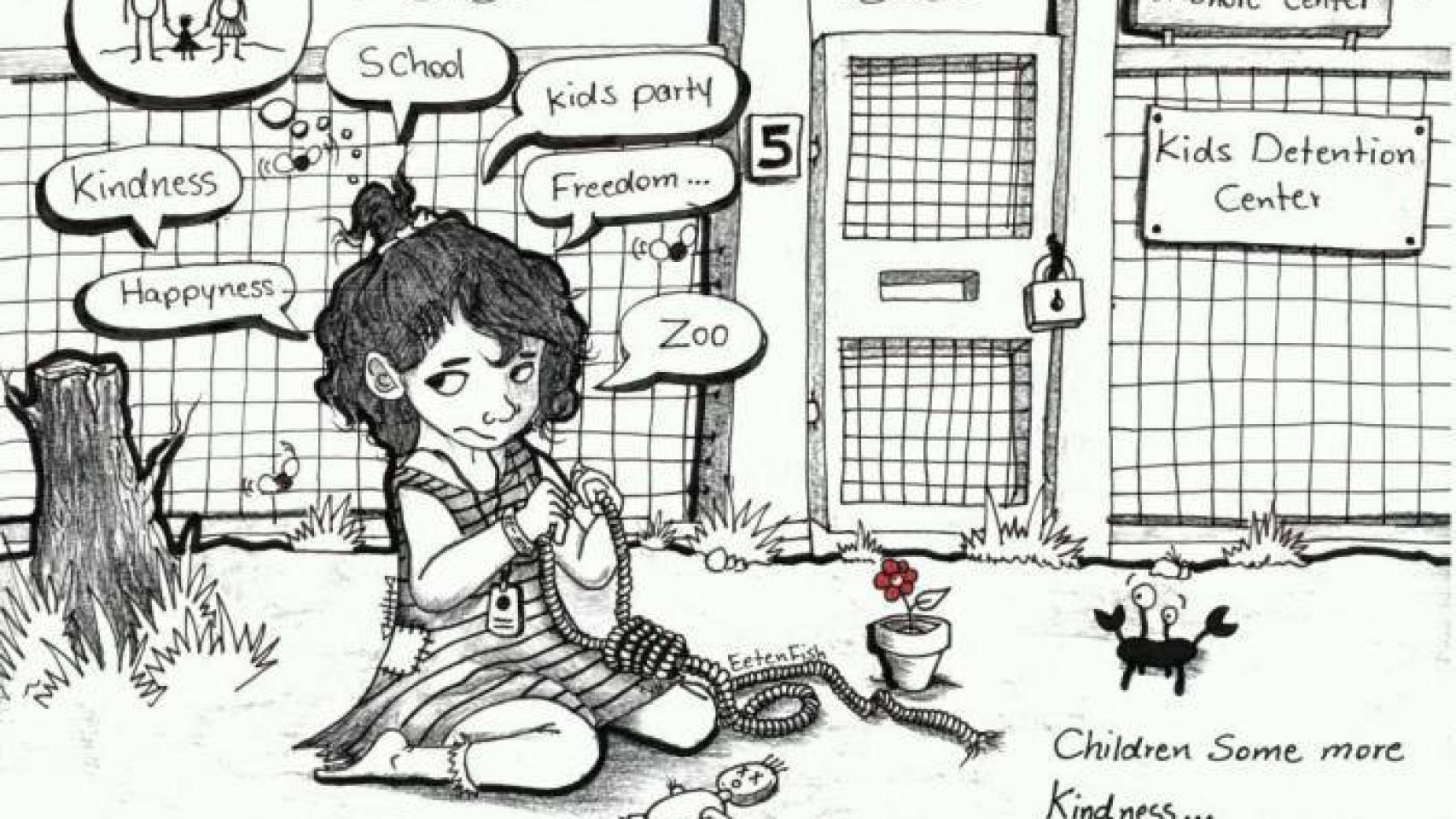 La vida de los niños en el centro de inmigrantes según Ali.