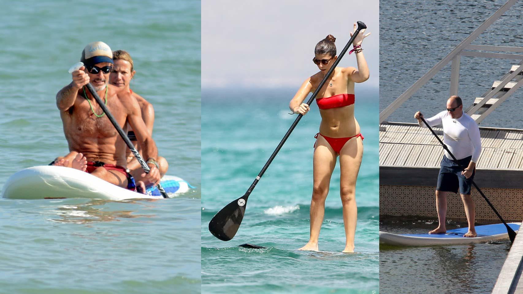 Príncipe Kyril de Bulgaria, Mafalda de Bulgaria y Alberto de Mónaco (de izquierda a derecha).