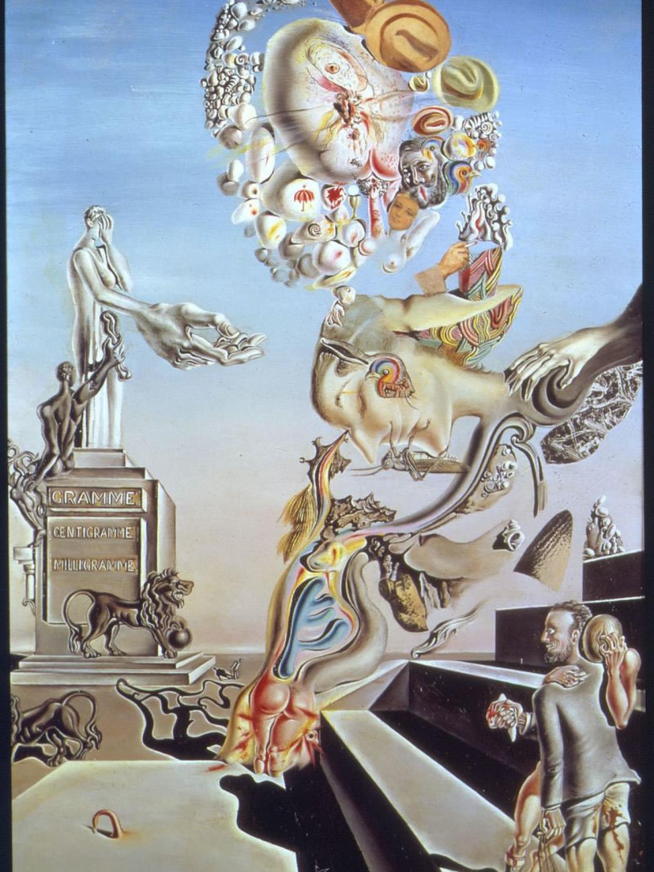 El juego lúgubre, 1929, de Dalí.