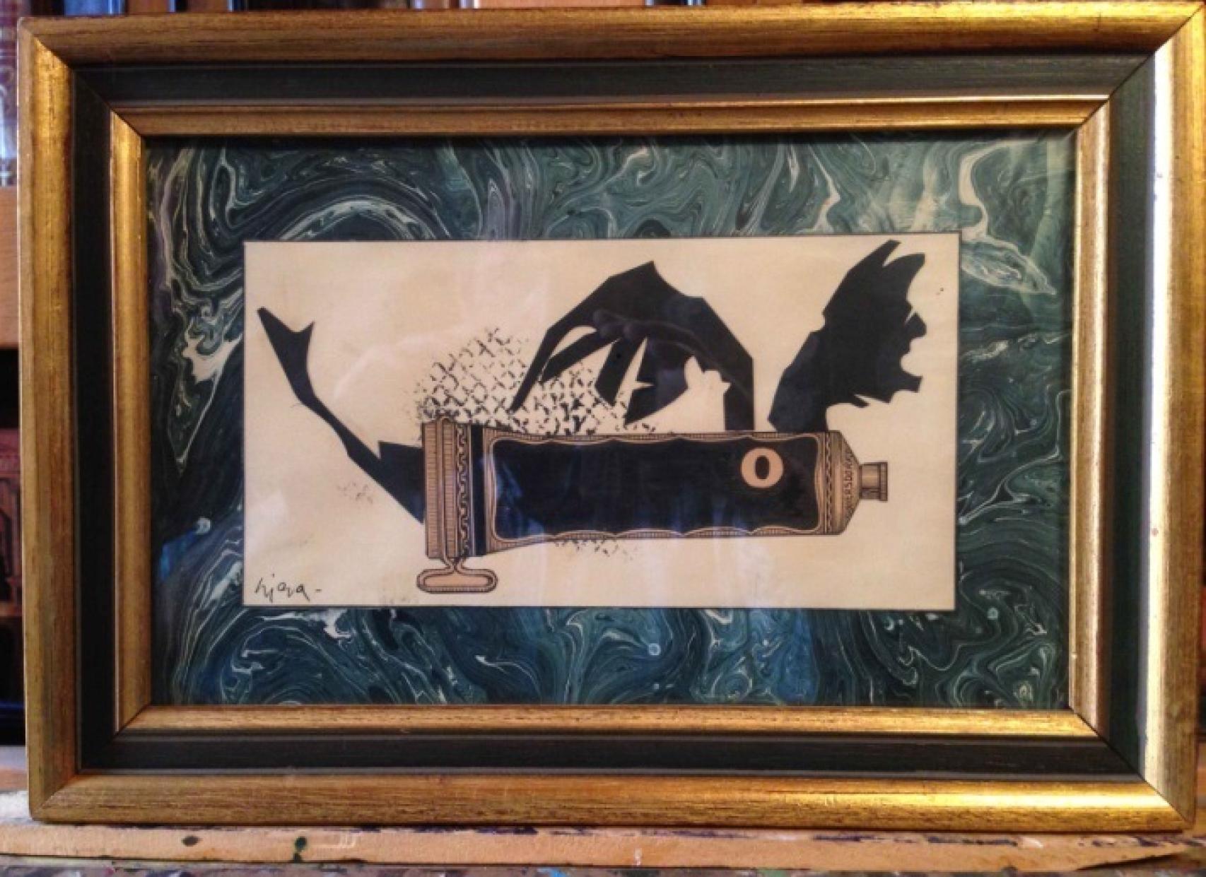 Dragón, Collage (1945), de Francisco Nieva, adquirida por el MNCARS,