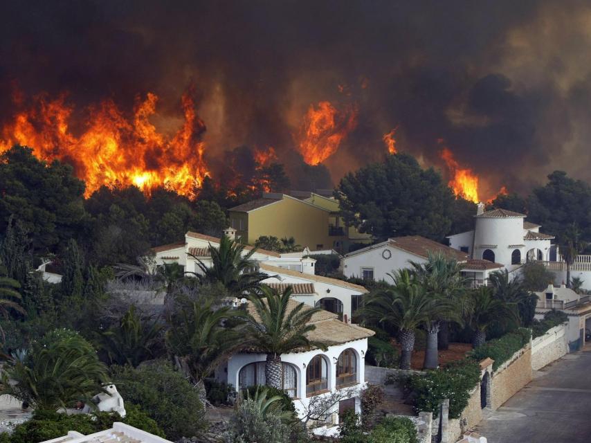 La urbanización Cumbres del Sol junto a La Granadella, cerca de Jávea.