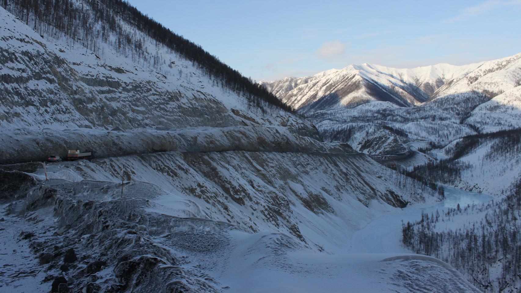 El río Kolymá a su paso por Siberia.