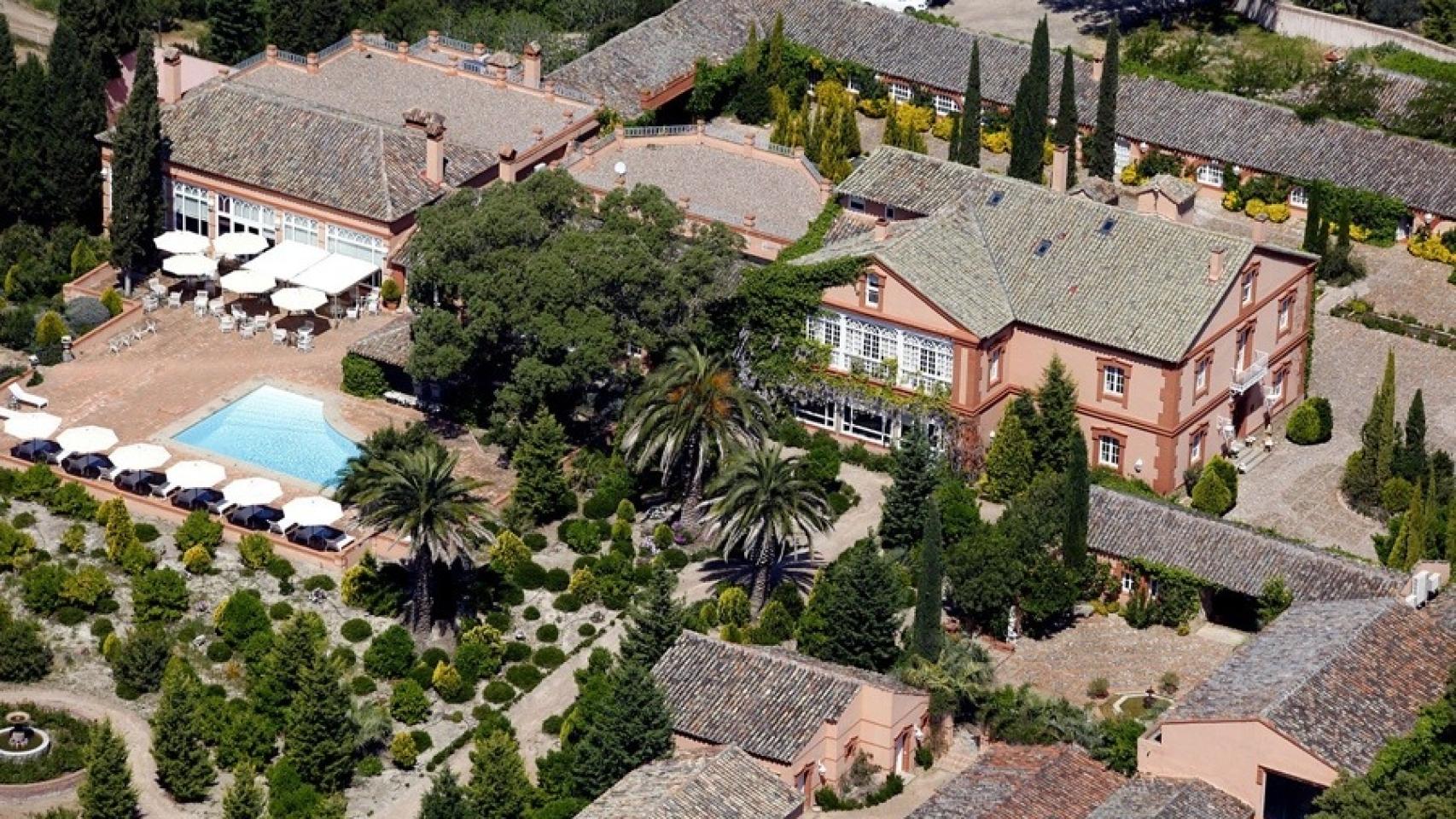 Vista aérea del lujoso hotel Valdepalacios ( Toledo)