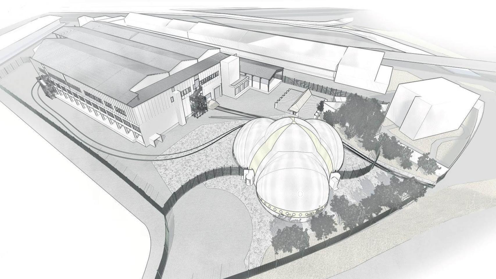 Uno de los campos de refugiados en París.