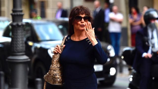 Lita Trujillo a su llegada al Cristo de Medinaceli