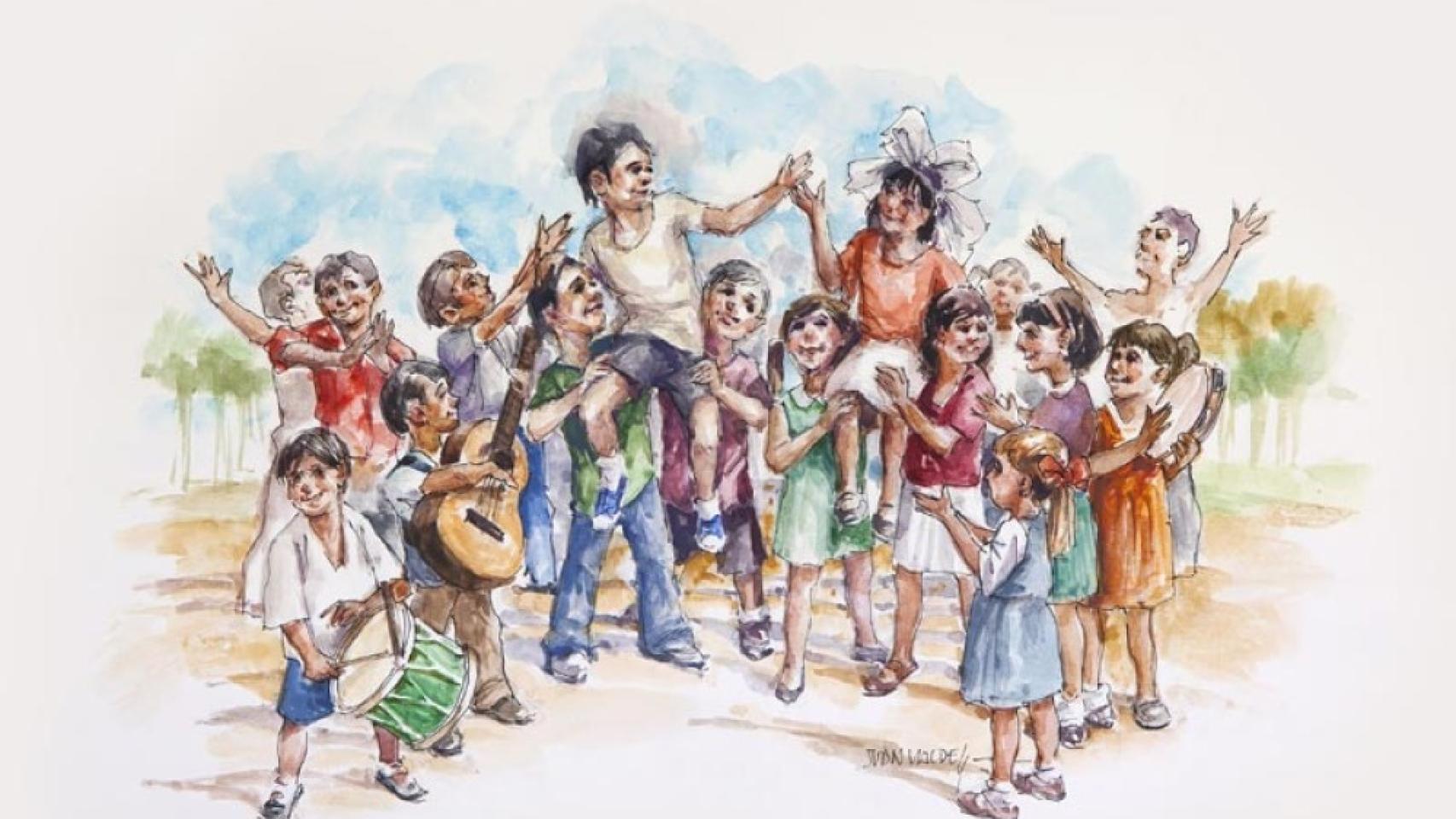 La imagen de la invitación de la boda.