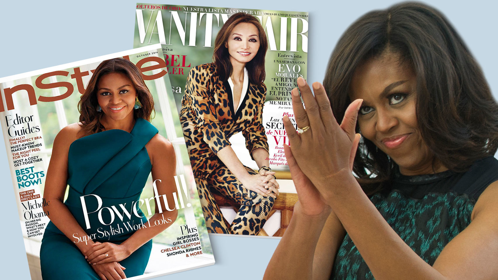 Michelle Obama es portada como Isabel Preysler.