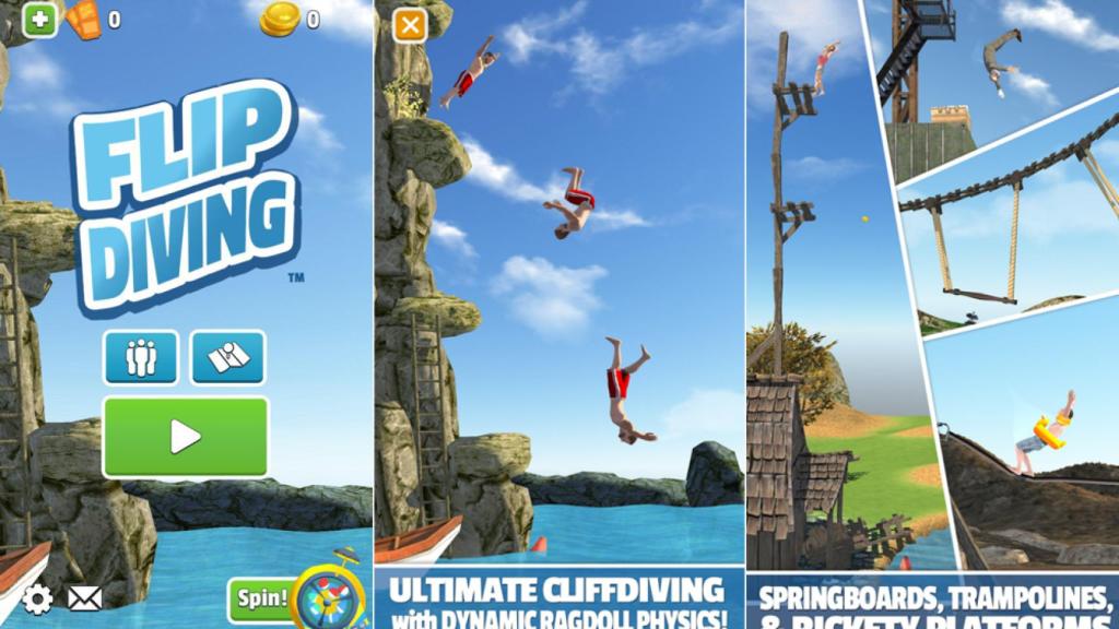 Flip Diving, el juego de saltos al agua que está arrasando en todas partes
