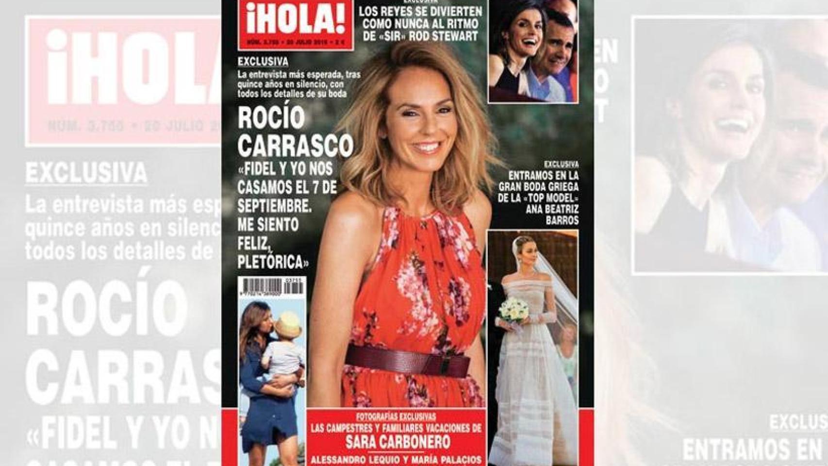Portada de la primera entrevista de Rocío Carrasco tras muchos años de silencio