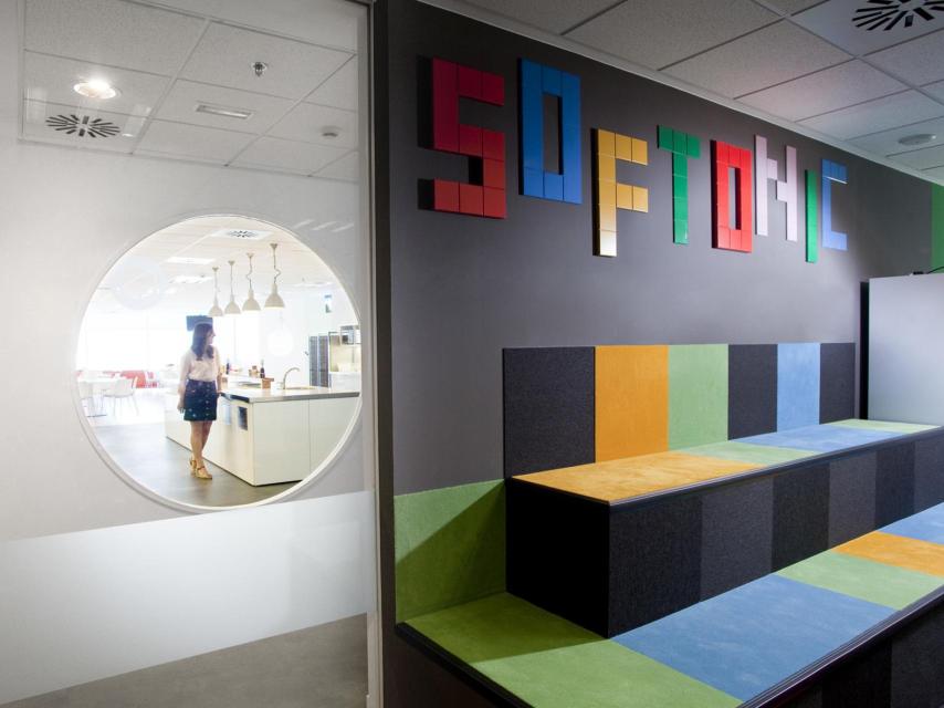 Vista de la antigua sede de Softonic.